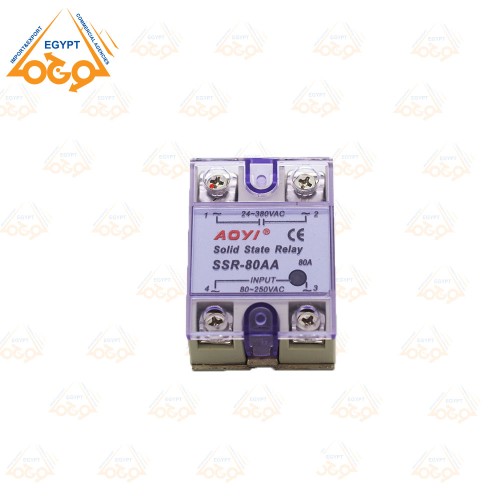 AOYI Solid State Relay SSR 80DA (Gate 3-32VDC)